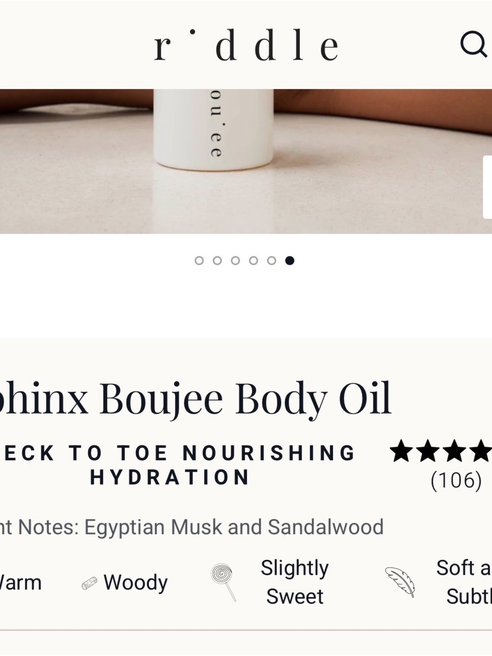 Riddle bou'ee Scented Body Oil - Sphinx - Picture 11 of 13